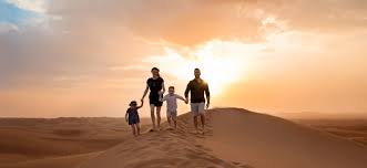 sunrise in desert
