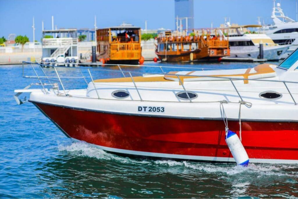 Graceful Glide: Walk Around 40 ft Yacht at Sea